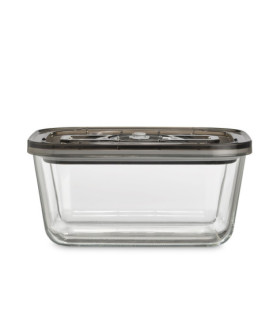 Caso | Glass Vacuum Container with Plastic Lid | VacuBoxx Eco L | Transparent