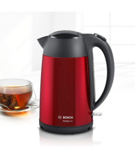 Bosch | Kettle | DesignLine TWK3P424 | Electric | 2400 W | 1.7 L | Stainless steel | 360 rotational base | Red