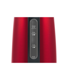 Bosch | Kettle | DesignLine TWK3P424 | Electric | 2400 W | 1.7 L | Stainless steel | 360 rotational base | Red