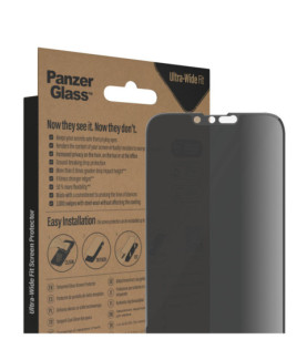 PanzerGlass | Screen protector | Apple | iPhone 14 Plus/13 Pro Max | Glass | Black | Ultra-Wide Fit | Privacy