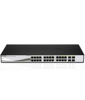 D-LINK DGS-1210-20, Gigabit Smart Switch with 16 10/100/1000Base-T ports and 4 Gigabit MiniGBIC (SFP) ports, 802.3x Flow Contro