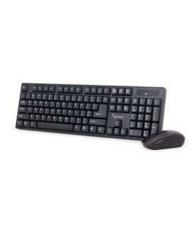 Gembird | Keyboard and mouse | KBS-W-01 | Keyboard and Mouse Set | Wireless | Mouse included | Batteries included | US | Black 