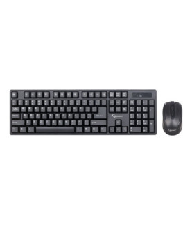 Gembird | Keyboard and mouse | KBS-W-01 | Keyboard and Mouse Set | Wireless | Mouse included | Batteries included | US | Black 