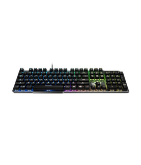 MSI | GK50 Elite | Gaming keyboard | Wired | RGB LED light | US | Black/Silver