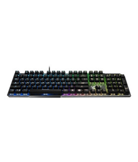 MSI | GK50 Elite | Gaming keyboard | Wired | RGB LED light | US | Black/Silver