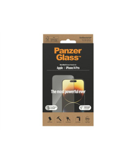 PanzerGlass | Screen protector | Apple | iPhone 14 Pro | Glass | Clear | Ultra-Wide Fit Easy installation Fingerprint resistant