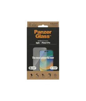 PanzerGlass | Screen protector | Apple | iPhone 14 Pro | Glass | Clear | Ultra-Wide Fit Easy installation Fingerprint resistant