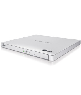 H.L Data Storage | Ultra Slim Portable DVD-Writer | GP57EW40 | Interface USB 2.0 | DVD R/RW | CD read speed 24 x | CD write spe