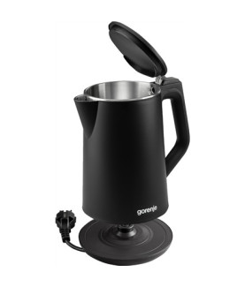 Gorenje | Kettle | K15DWBK | Electric | 2200 W | 1.5 L | Stainless steel | 360 rotational base | Black