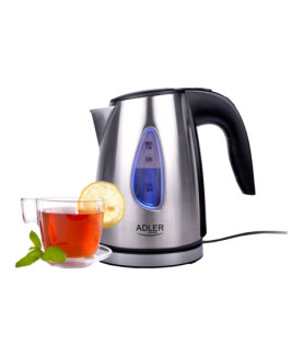 Adler | Kettle | AD 1203 | Standard | 1630 W | 1 L | Stainless steel | 360 rotational base | Stainless steel