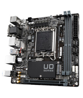 Gigabyte | H610I | Processor family Intel | Processor socket LGA1700 | DDR4 DIMM | Supported hard disk drive interfaces M.2, SA