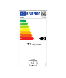 Philips | B Line | 346B1C/00 | 34 " | VA | WQHD | 21:9 | 100 Hz | 5 ms | 3440 x 1440 | 300 cd/m | HDMI ports quantity 1 | Black