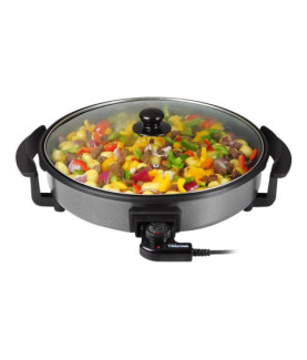 Tristar | Multifunctional grill pan | PZ-2964 | Diameter 40 cm | Grill | 1500 W | Lid included | Fixed handle | Black