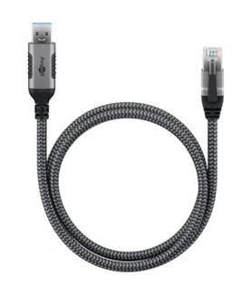 Goobay USB-A 3.0 to RJ45 Ethernet Cable, 1 m | 70299