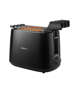 Philips | Daily Collection Toaster | HD2583/90 | Number of slots 2 | Housing material Plastic | Black