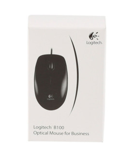 Logitech | Mouse | B100 | Wired | Black