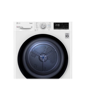 LG | Dryer Machine | RH80V3AV6N | Energy efficiency class A++ | Front loading | 8 kg | LED | Depth 69 cm | Wi-Fi | White