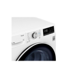 LG | Dryer Machine | RH80V3AV6N | Energy efficiency class A++ | Front loading | 8 kg | LED | Depth 69 cm | Wi-Fi | White