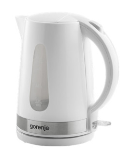 Gorenje | Kettle | K17WE | Electric | 2200 W | 1.7 L | Plastic + metal | 360 rotational base | White