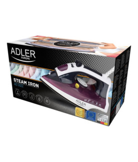 Iron | Adler | AD 5022 | With cord | 2200 W | Purple/White