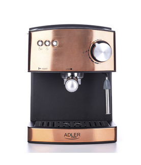 Adler | Espresso coffee machine | AD 4404cr | Pump pressure 15 bar | Built-in milk frother | Semi-automatic | 850 W | Cooper/ b