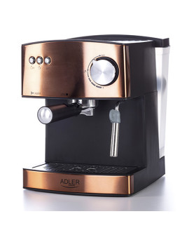 Adler | Espresso coffee machine | AD 4404cr | Pump pressure 15 bar | Built-in milk frother | Semi-automatic | 850 W | Cooper/ b