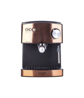 Adler | Espresso coffee machine | AD 4404cr | Pump pressure 15 bar | Built-in milk frother | Semi-automatic | 850 W | Cooper/ b