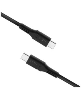 Fixed | Liquid Silicone Cable USB-C/USB-C, 1.2m, 60W | FIXDLS-CC12-BK