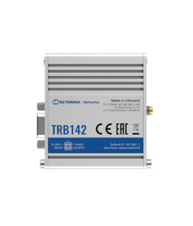 Teltonika TRB142003000 Gateway, 2G/3G/4G LTE (Cat 1), Equipped with RS232 for serial communication | LTE Gateway | TRB142 | No 