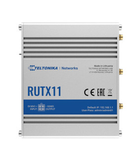 Industrial Router 4G LTE Cat6 DualSIM | RUTX11 | 802.11ac | 867 Mbit/s | 10/100/1000 Mbit/s | Ethernet LAN (RJ-45) ports 4 | Me