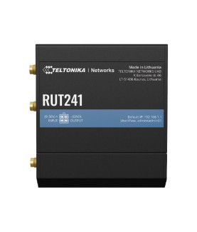 LTE Router | RUT241 | 802.11n | 10/100 Mbit/s | Ethernet LAN (RJ-45) ports 2 | Mesh Support No | MU-MiMO No | 2G/3G/4G | Antenn