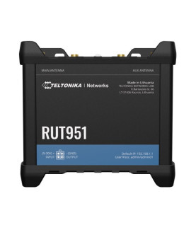 Industrial Cellular router | RUT951 | 802.11n | 10/100 Mbit/s | Ethernet LAN (RJ-45) ports 4 | Mesh Support No | MU-MiMO No | 2