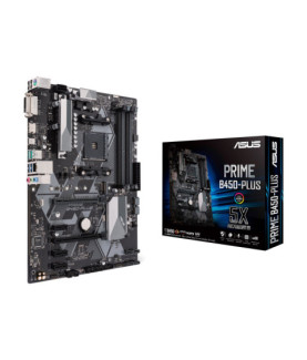 Asus | PRIME B450-PLUS | Processor family AMD | Processor socket AM4 | Memory slots 4 | Number of SATA connectors 6 x SATA 6Gb/