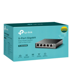 TP-LINK | Switch | TL-SG105PE | Unmanaged | Desktop | PoE+ ports quantity 4 | Power supply type External