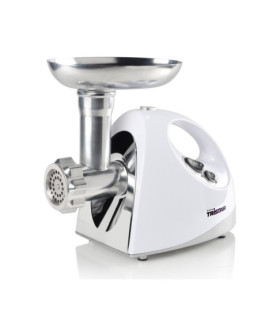 Tristar | VM-4210 Meat Grinder | White | 3 Stainless steel grinding plates, Aluminum grinder head, Aluminum hopper tray, Sausag