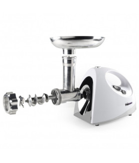 Tristar | VM-4210 Meat Grinder | White | 3 Stainless steel grinding plates, Aluminum grinder head, Aluminum hopper tray, Sausag