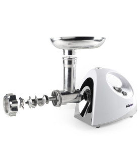 Tristar | VM-4210 Meat Grinder | White | 3 Stainless steel grinding plates, Aluminum grinder head, Aluminum hopper tray, Sausag