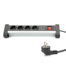 Digitus | Office Power Strip | DA-70614 | Silver/Black