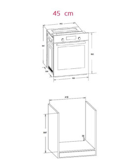 Simfer | Oven | 4207BERSP | 47 L | Multifunctional | Manual | Pop-up knobs | Height 59.5 cm | Width 45 cm | Black