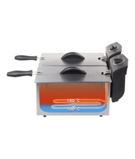 Tristar | Double Fryer | FR-6937 | Power 2 x 1800 W | Capacity 6 L