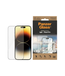 PanzerGlass | Screen protector | Apple | iPhone 14 Pro | Glass | Clear | Ultra-Wide Fit Easy installation Privacy Filter Finger