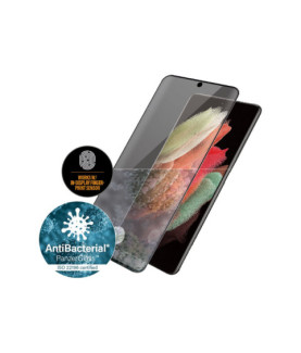 PanzerGlass | Samsung | Galaxy S21 Ultra Series | Antibacterial glass | Black | Case Friendly, Compatible with the in-screen fi