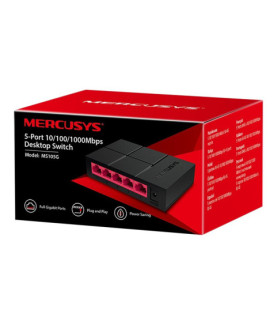 Mercusys | Switch | MS105G | Unmanaged | Desktop | Power supply type External