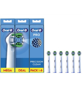 Oral-B | Precision Clean Brush Set | EB20RX-6 | Heads | For adults | Number of brush heads included 6 | White