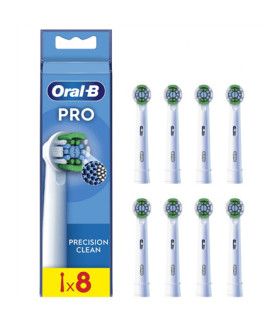 Oral-B | Precision Clean Brush Set | EB20RX-8 | Heads | For adults | Number of brush heads included 8 | White