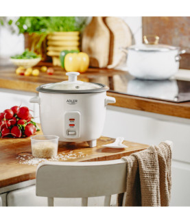 Adler Rice Cooker | AD 6418 | 300 W | 0.6 L | Number of programs 2 | White