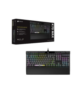 Corsair | MGX Switch | Gaming Keyboard | K70 MAX RGB | Gaming keyboard | Wired | RGB LED light | NA | Black | Magnetic-Mechanic