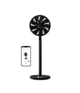 Duux | Fan | Whisper Flex Ultimate Smart | Stand Fan | Black | Diameter 34 cm | Number of speeds 30 | Oscillation | 3-26 W | Ye