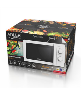 Adler | Microwave Oven | AD 6205 | Free standing | 700 W | White