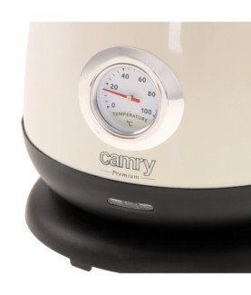 Camry | Kettle with a thermometer | CR 1344 | Electric | 2200 W | 1.7 L | Stainless steel | 360 rotational base | Cream